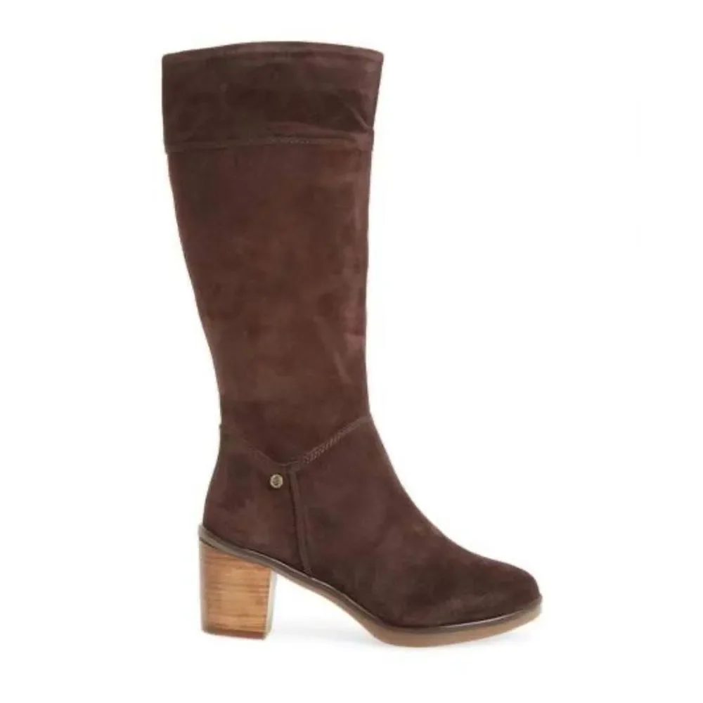 New Hush Puppies Saun Olivia Brown Boots 7.5 - Picture 4 of 12